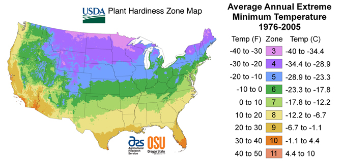 United States Plant Hardiness Zones
