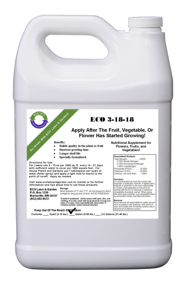 3-18-18 NPK Liquid Fertilizer for vegetable gardens and flowers