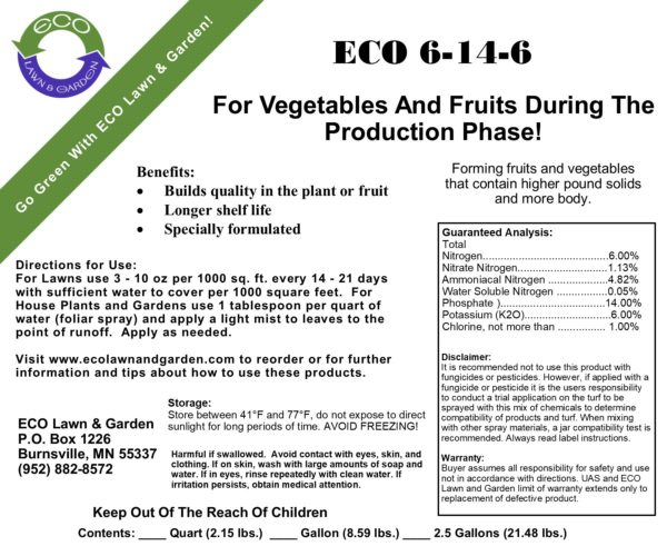 ECO 6-14-6 NPK Fertilizer